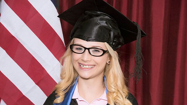 Straight Hair film with prefect Aubrey Gold