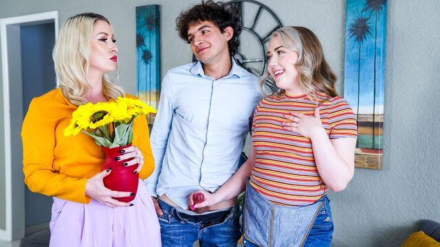 Curvy sex with prefect Eva Nyx and Sydney Paige