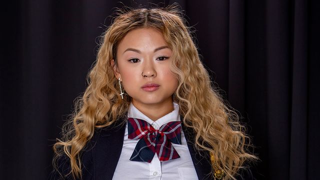 Curly Hair bang with passionate Lulu Chu