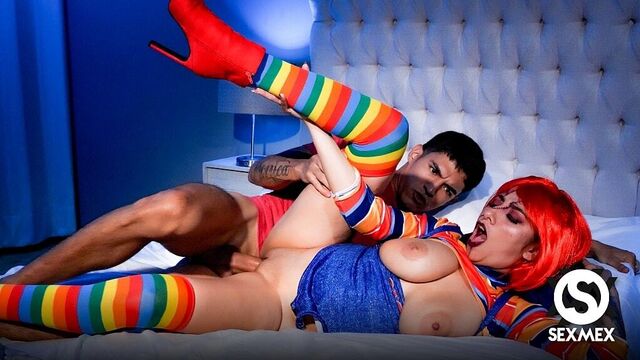 Straight Hair film with hot Letzy Liz