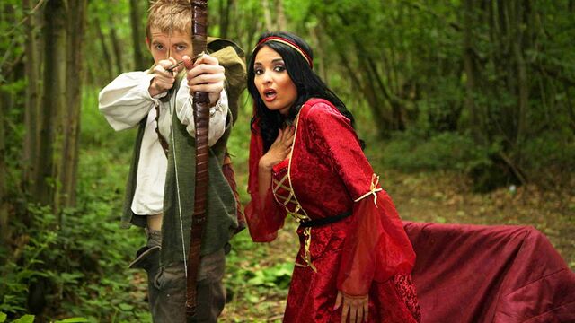 Outdoor bang with hot Anissa Kate