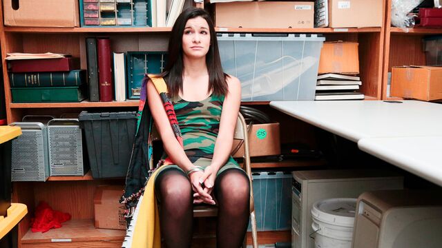 Legs On Shoulders action with hot Eden Sin