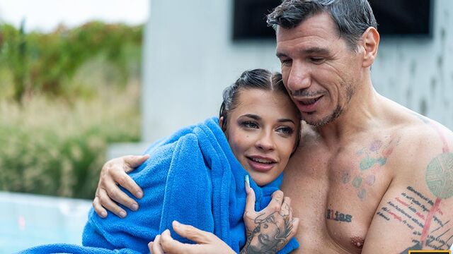 Missionary scene with seductive Chloe Heart