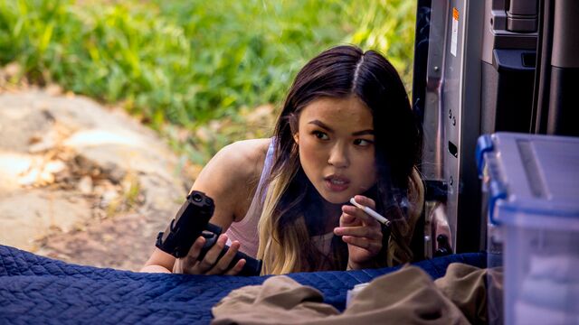 Oral bang with seductive Lulu Chu and Nicole Kitt