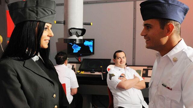 Straight Hair film with tempting Brenda Black