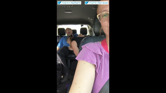 Public action with hot AkashaLynn91 and RedQueen88 from Grab