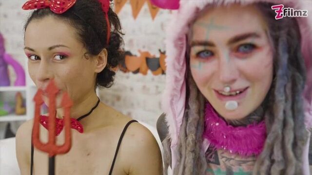 Oral screw with gorgeous Anuskatzz, Lily Lu and Morea Black