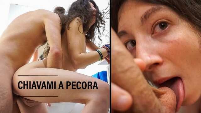 Figa Italiana Pelosa bang with sexy ElivaLove from Grab