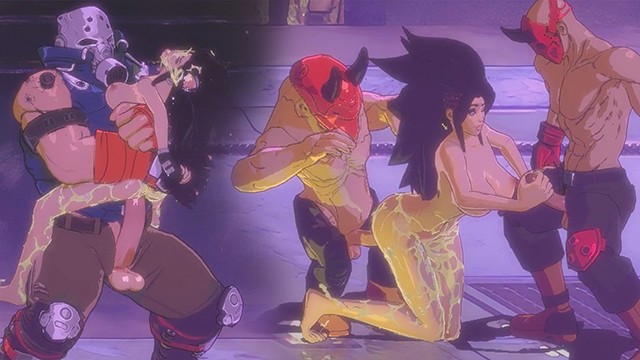 Gangbang Creampie action with tempting LewdGames01 from Grab