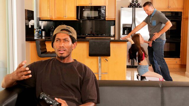 Socks bang with seductive Misha Cross