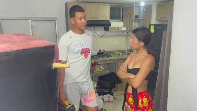 Step Bro scene with passionate Saraymike from Grab