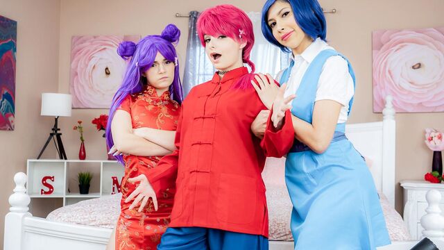 Teen (18+) bang with sexy Evie Christian, Juniper Ren and Penelope Woods