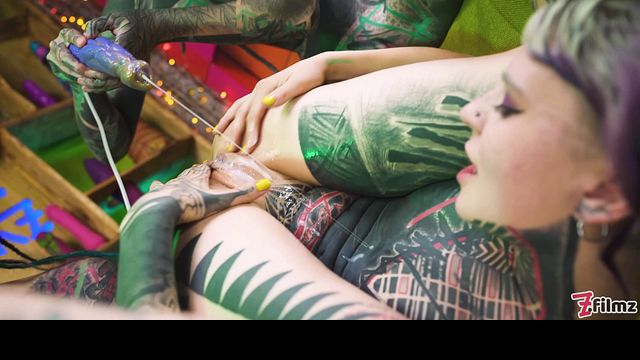 Lesbian scene with horny Anuskatzz