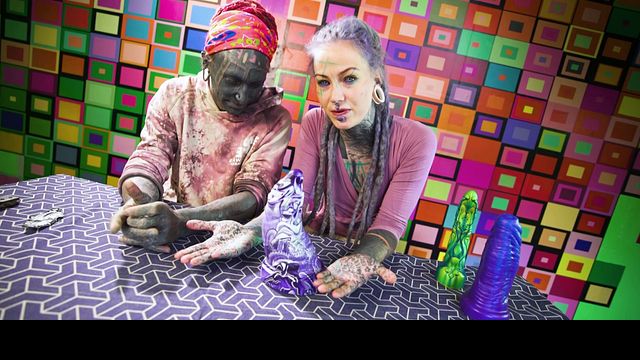 Unboxing smut with sexy Anuskatzz and Lily Lu