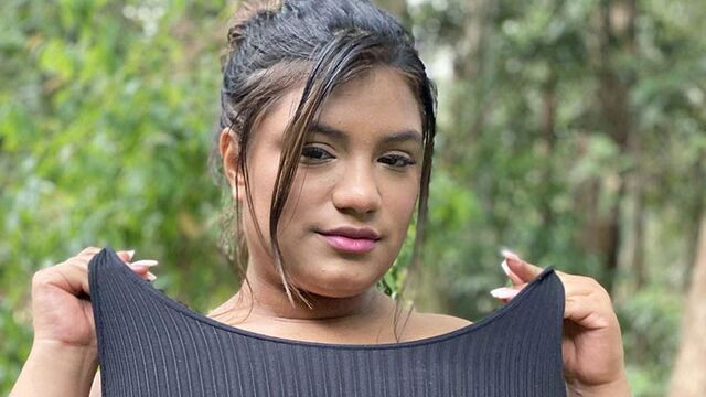 Solo film with horny Angie Bravo