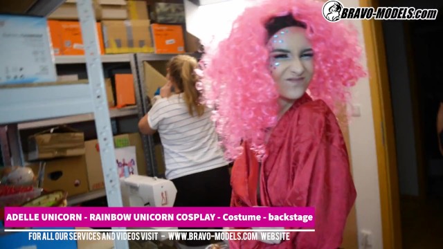 Petite video with tempting Adelle and Adelle Unicorn