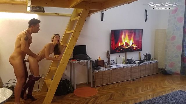 Kissing scene with sexy Gina Gerson and Mugur from Grab