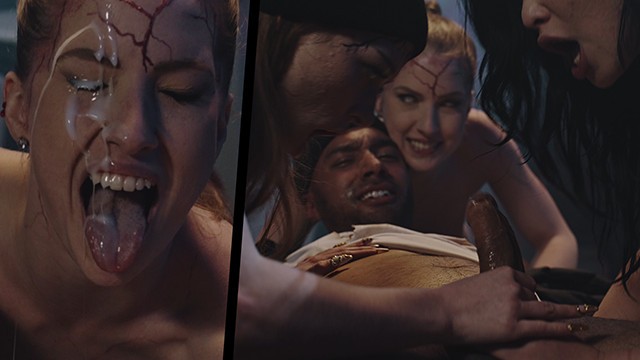 Face Sitting smut with prefect Myra Moans, Octavia Red, Oliver Davis and Scarlett Alexis