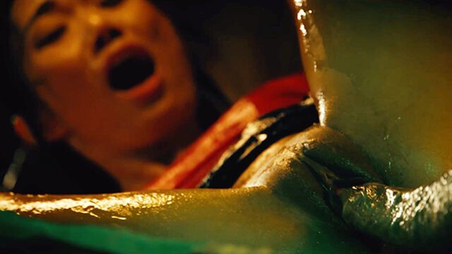 Brunette scene with seductive Lucy Mochi