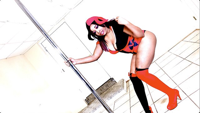 Deep Throat video with prefect Harley Quinn and Nina Rivera from Grab