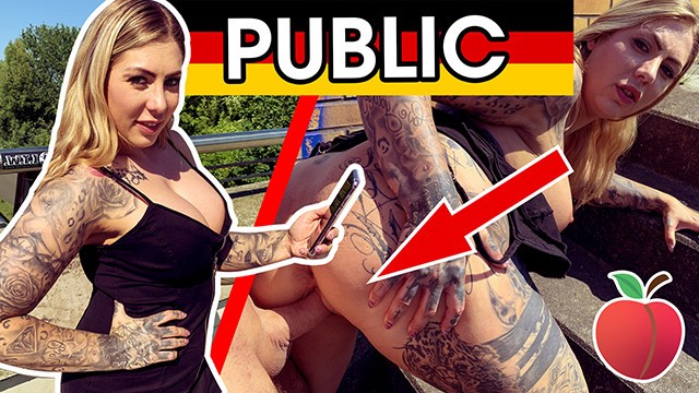 Outside smut with horny Mia Blow from Grab