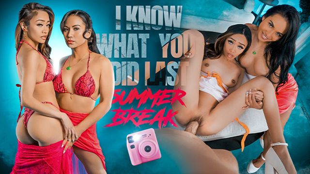 Ffm In Threesome movie with pretty Austin Pierce, Jade Kimiko and Lana Violet from Grab