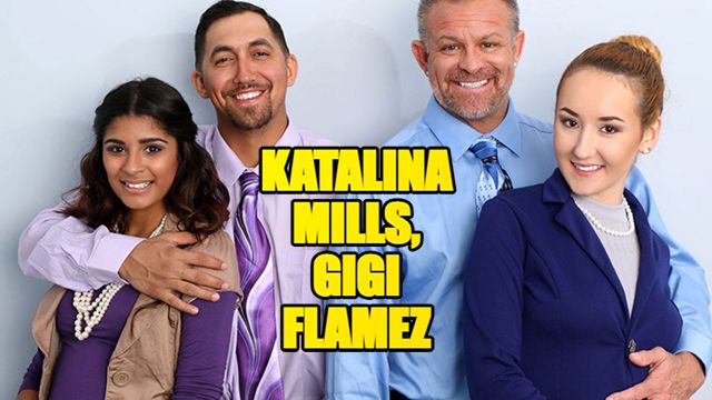Hd smut with horny Gigi Flamez, Juan Largo and Katalina Mills from Grab