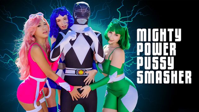 Green Hair smut with horny Bianca Bangs, Elias Cash, Khloe Kingsley and Laney Grey from Grab