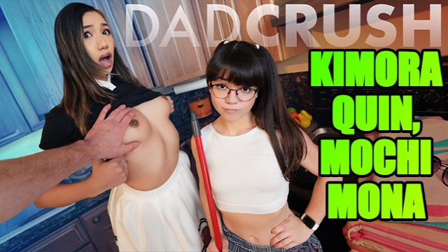 Glasses scene with tempting Kimora Quin, Mike Mancini and Mochi Mona from Grab