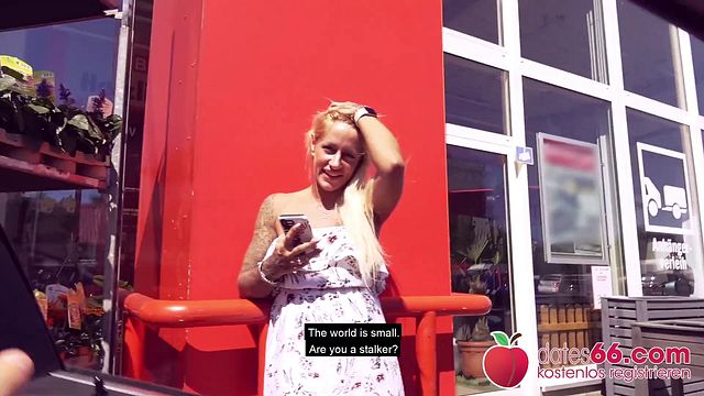 Outdoor Blowjob movie with passionate Harleen Van Hynten from Grab
