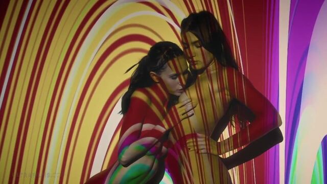 Two Girls bang with passionate Ellie Luna and Leona Mia