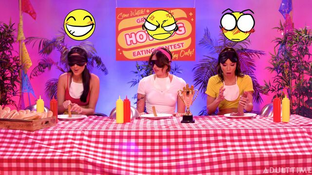 Oral video with sexy Alexis Tae, Charlotte Sins and Eliza Ibarra